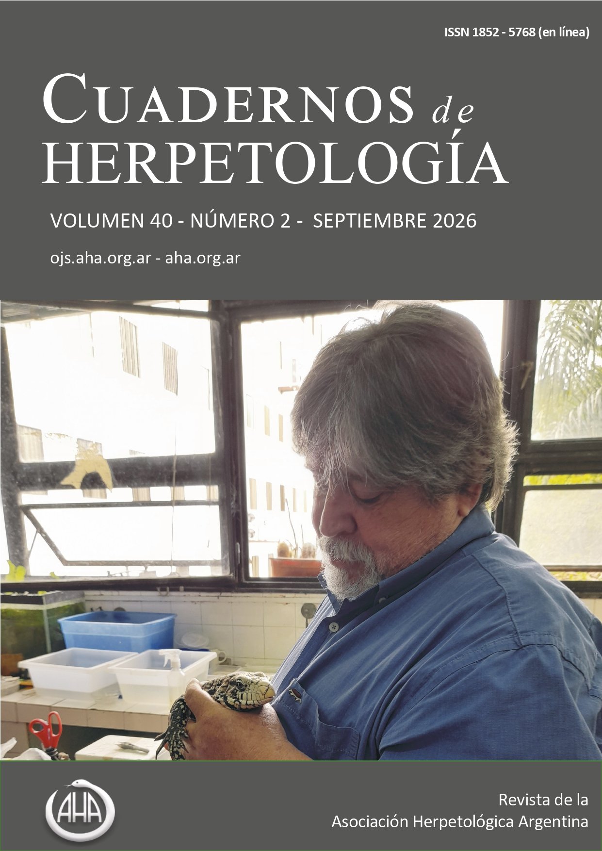 					Ver Vol. 40 Núm. 2 (2026): Cuadernos de Herpetologia
				